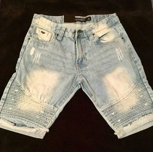 Biker Jean Shorts